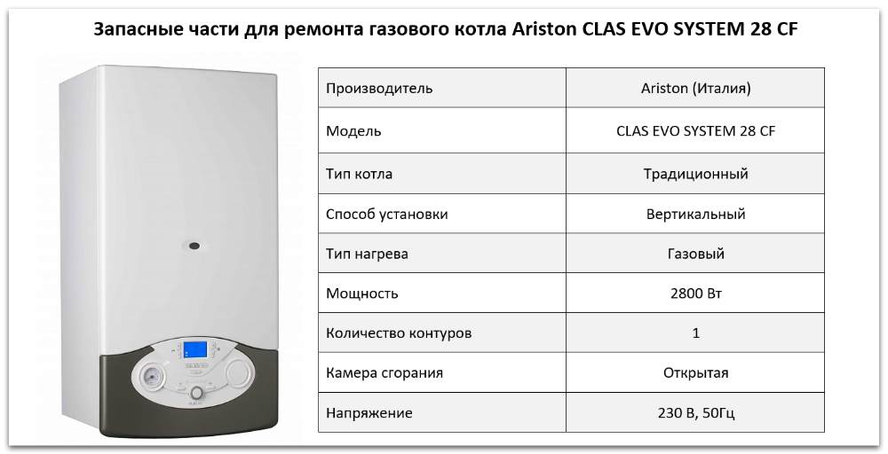 запчасти Ariston CLAS EVO SYSTEM 28 CF Купить запчасти Ariston CLAS EVO SYSTEM 28 CF в Пензе