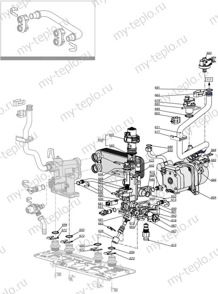 Запчасти Ariston CARES X 24 CF купить в Пензе