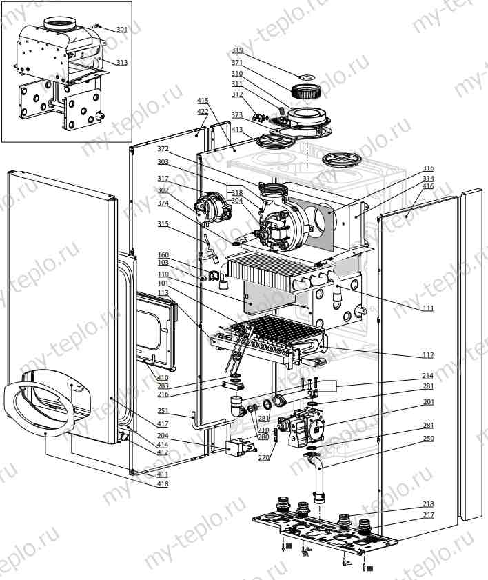 Запчасти Ariston CLAS B EVO 24 FF купить в Пензе