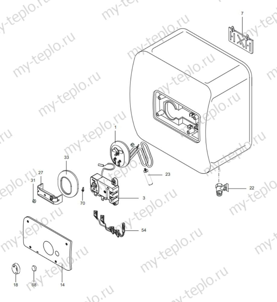 Запчасти для Ariston PRO ST 10 R/3: схема Запчасти Ariston PRO ST 10 R/3 купить в Пензе